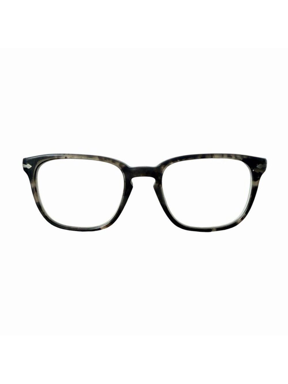 Persol Gray Tortoise Square RX Eyeglasses 51-19-145